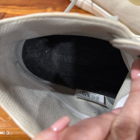 Converse High All Star Beige Two Toned Hi Top Sneakers - Picture 6 of 7